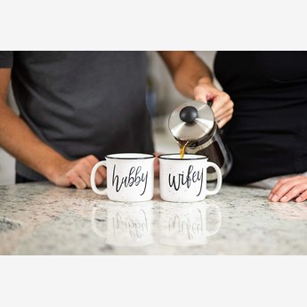 White Wife And Hubby Mug