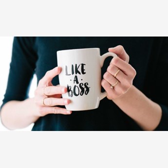 White Boss Mug