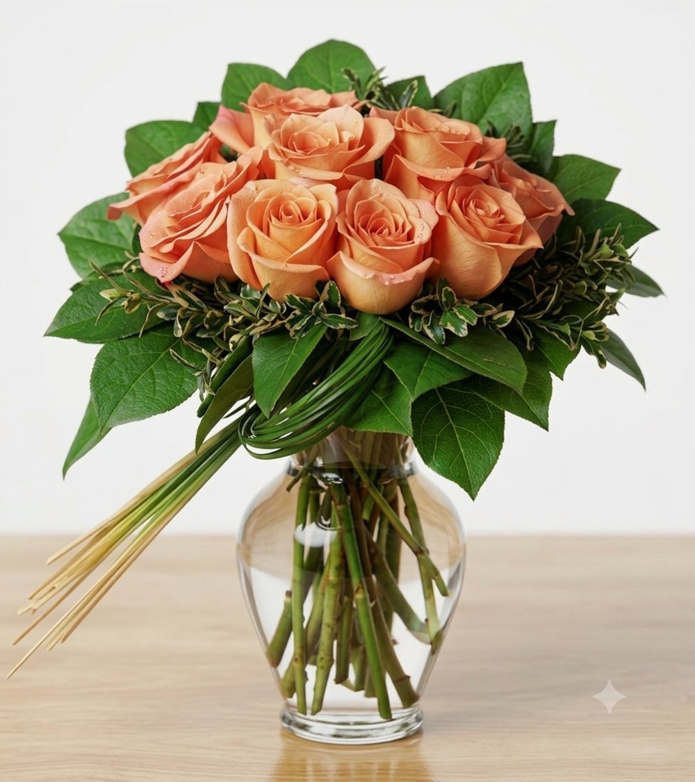 Perfectly Peachy Roses