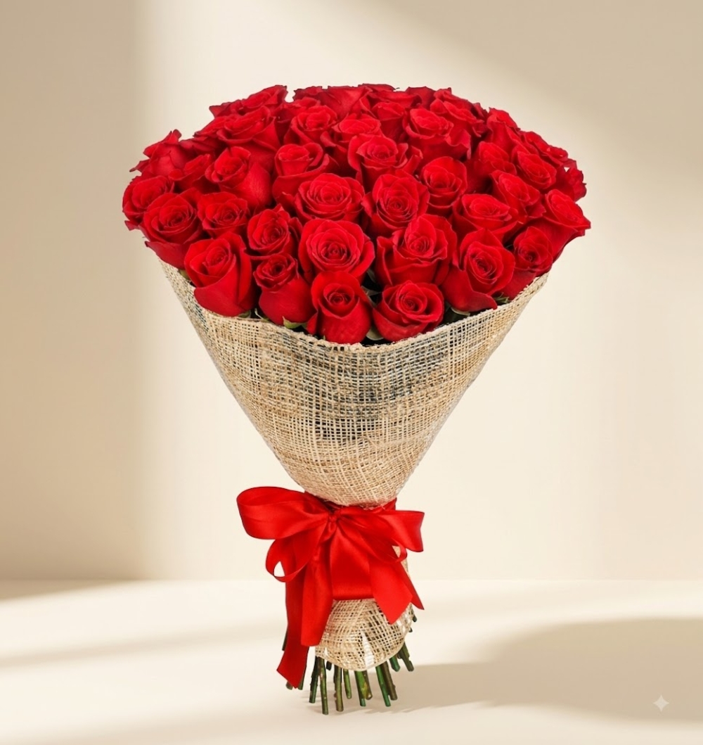 Red Rose Hand-Tied Bouquet