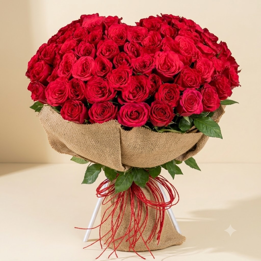 Large Red Roses Bouquet