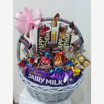 Assorted chocolate Gift Basket 