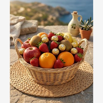 fruit & Ferrero basket