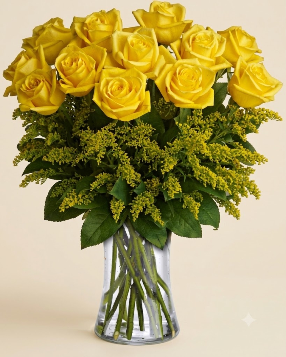 Vase with Yellow Roses