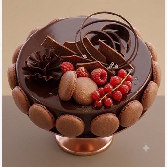Dark Chocolate Mousse Cake