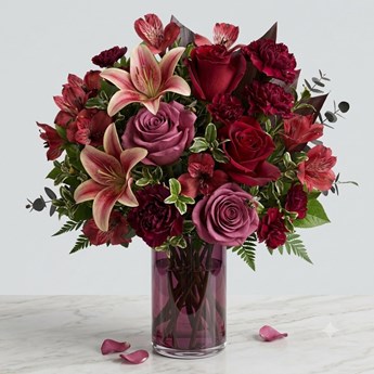 Pink Roses & Lilies