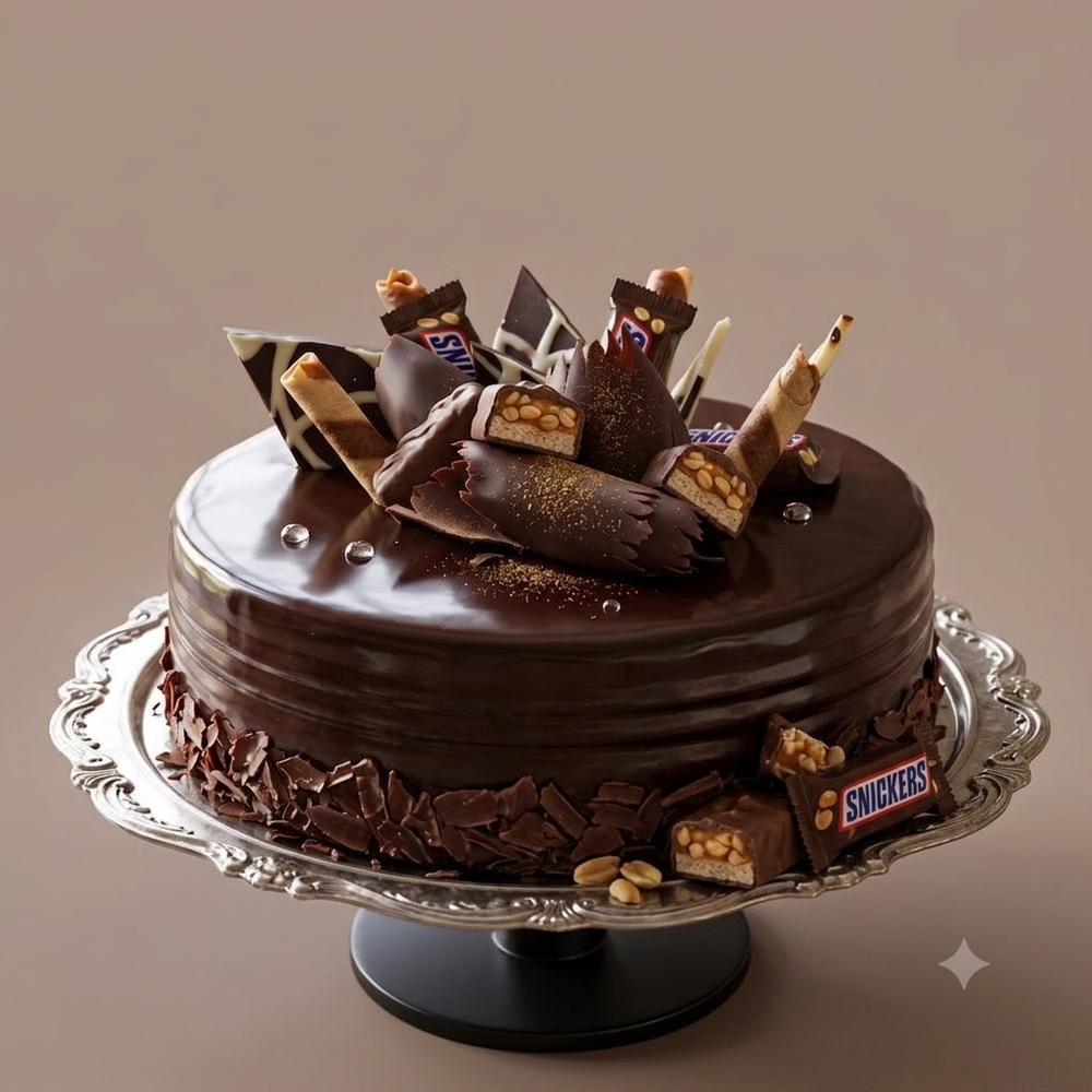 Snickers Chocolate Cake