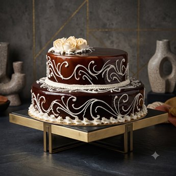 2 Tier Chocolate Cake