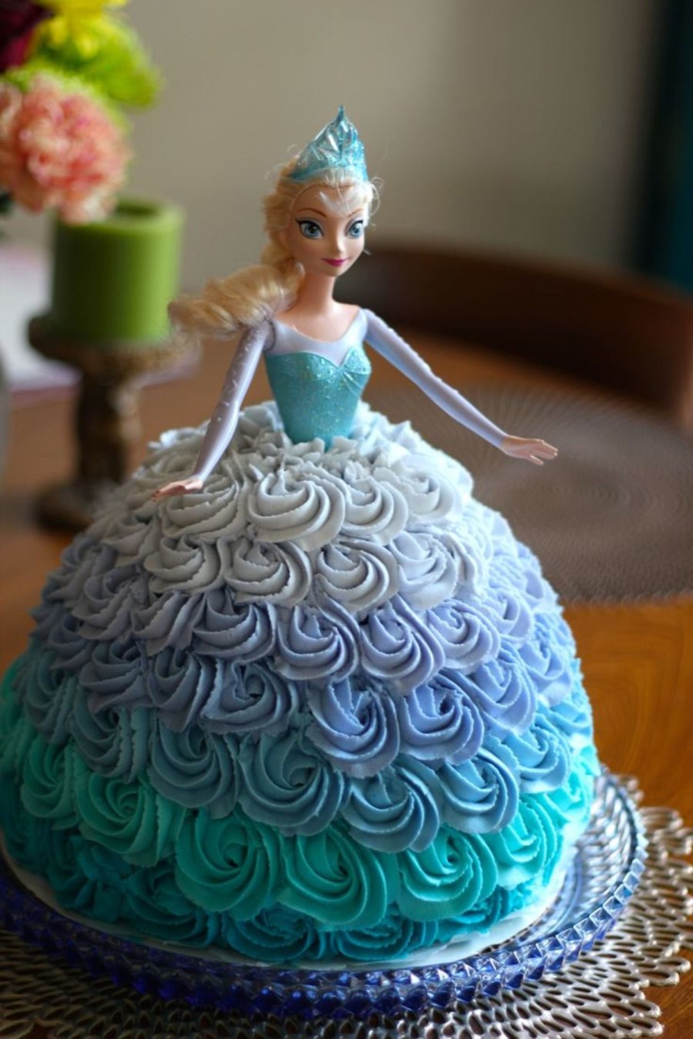 Fancy barbie birthday cake 