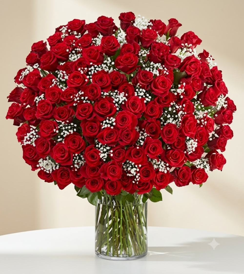 200 Red Roses Bouquet