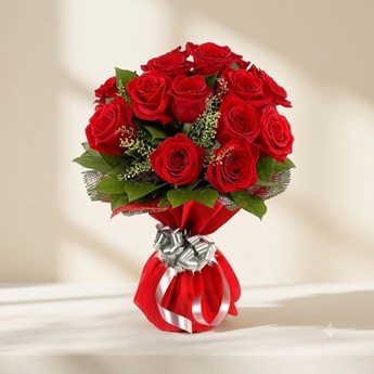 Bunch of 12 Red Roses
