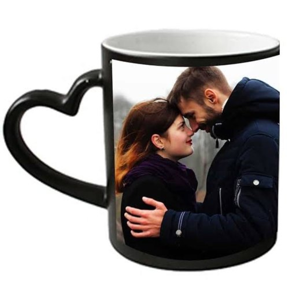 Personalized Heart Shaped Handle Mug