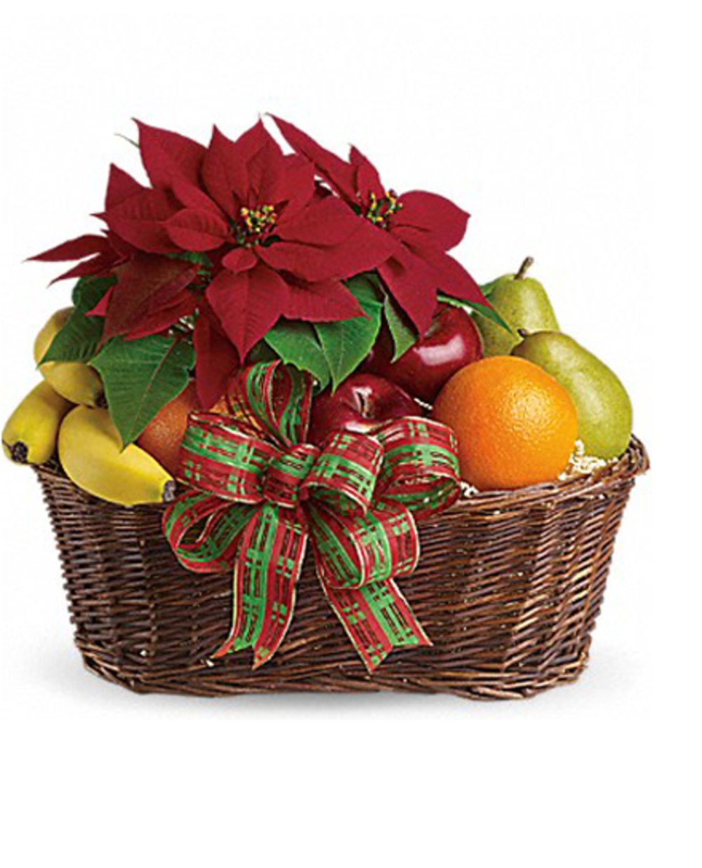 Fruit Basket With Flowers