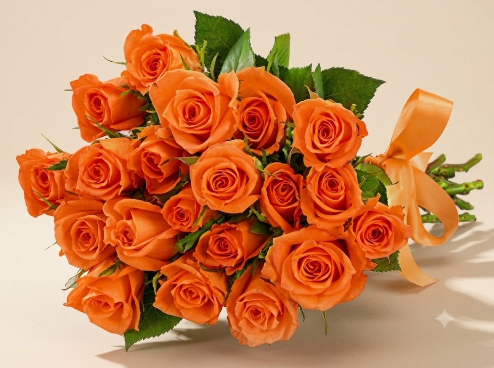 40 Orange Roses Bouquet