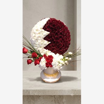 Globe Shape Qatar National Day Floral 