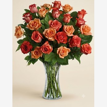 24 Roses in a Vase