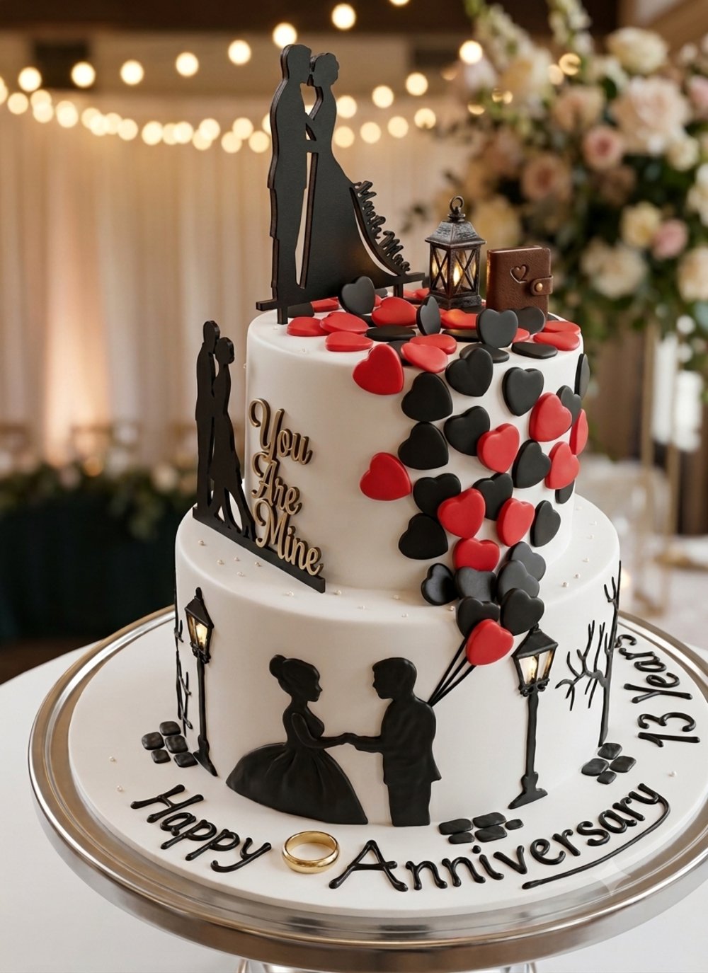 Layered Anniversary Cake